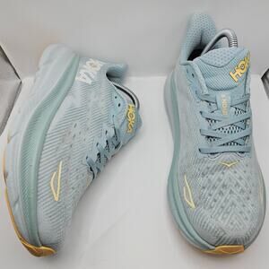 Hoka One One Clifton 9 Cloud Blue Ice Flow Women's 8.5B UK 7 Running Shoes